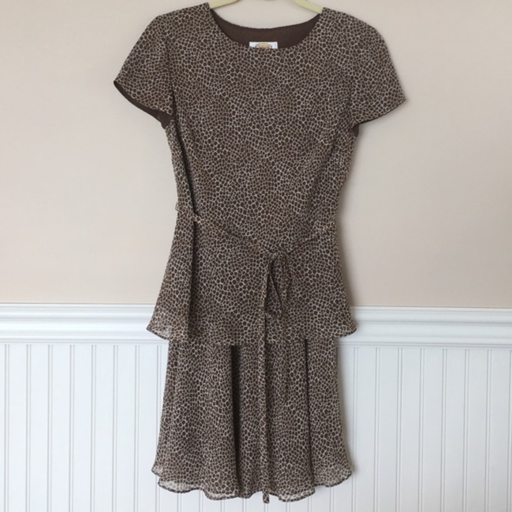 Talbots Animal Print Skirt and Top